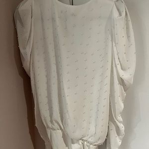 NWT ZARA PEARL BODYSUIT SIZE L